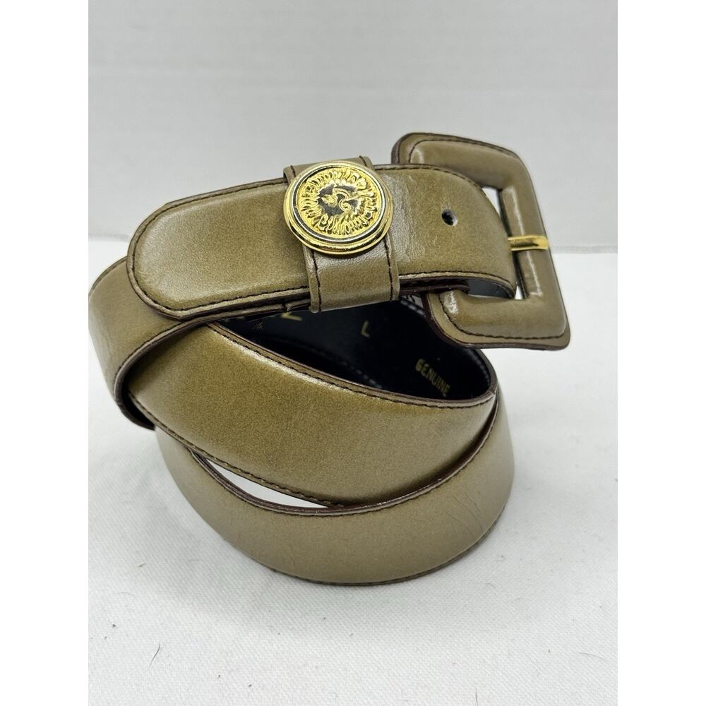 Donna Katz Women's Tan Leather Dress Belt Size Large